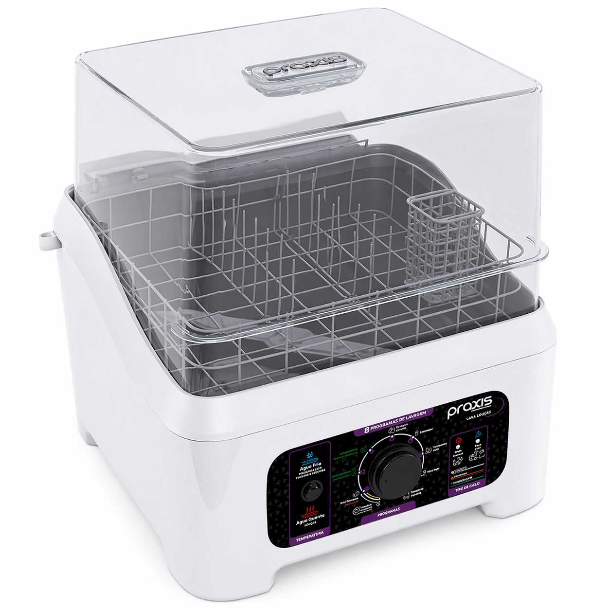 Lava Louças Praxis Portátil Automática - 3,5L / Branca - Imagem 2