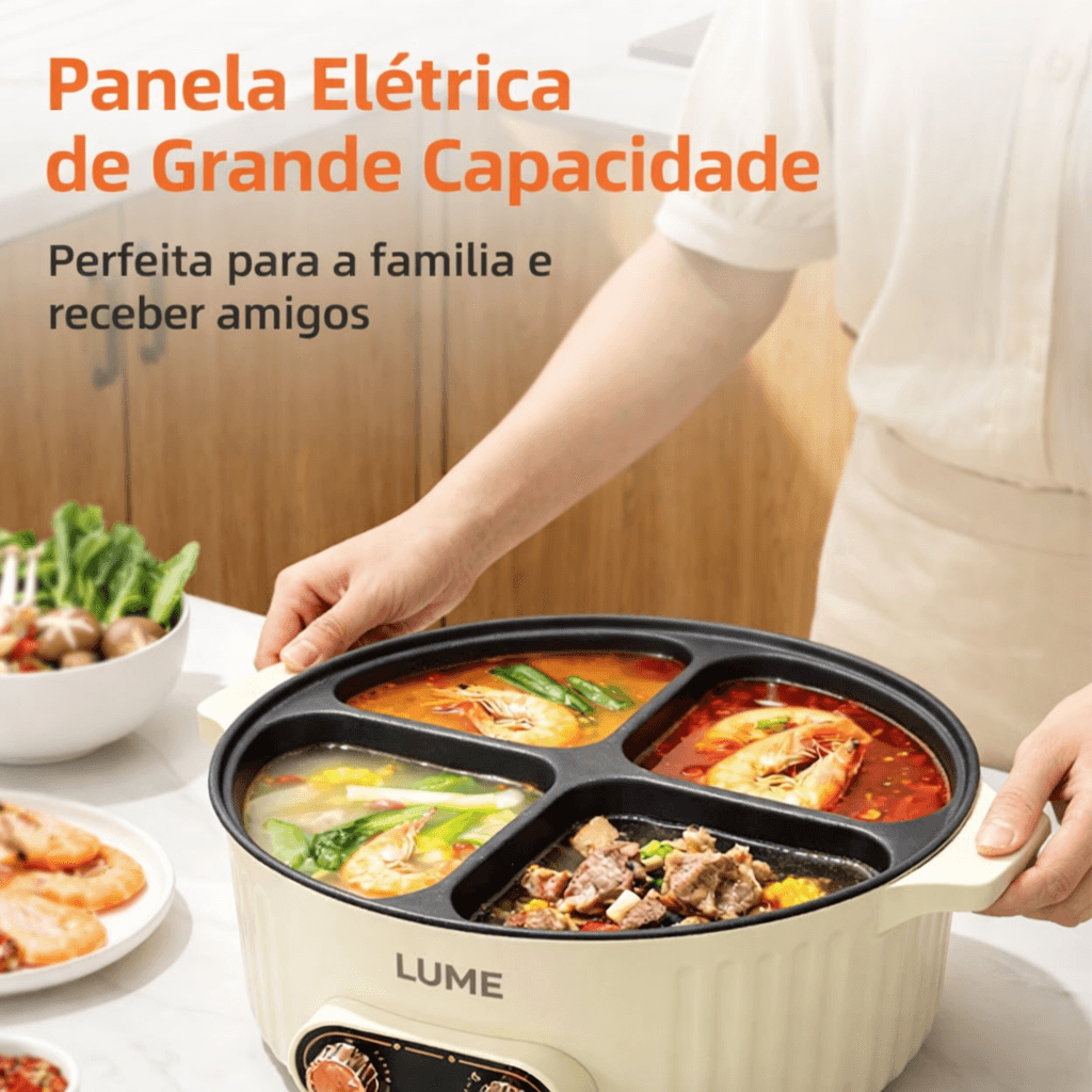 Panela de Pressão Elétrica Inteligente - 6 Litros - Imagem 3